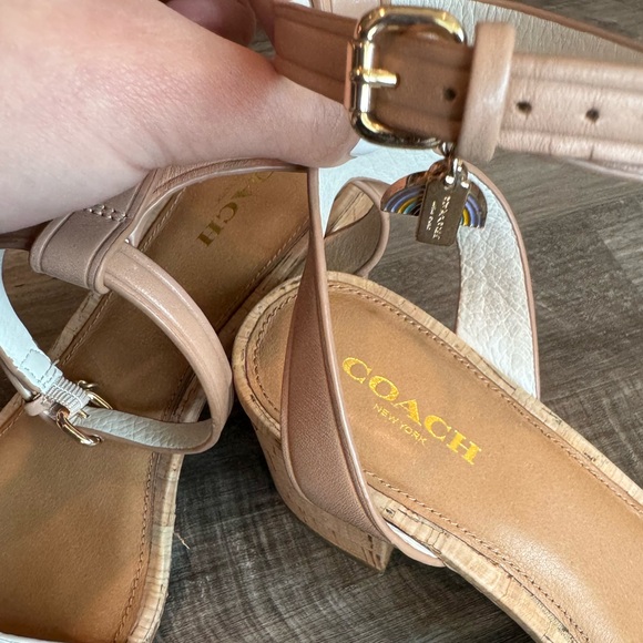 ❤️ELEGANT Coach Heels with Rainbow Charm on Strap - Picture 8 of 10